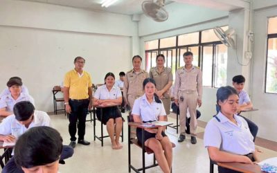 ภาพบรรยากาศวันแรกของการสอบปลายภาค ภาคเรียนที่ 1 ปีการศึกษา 2568 สำหรับนักเรียนระดับชั้น ปวช. 1-2