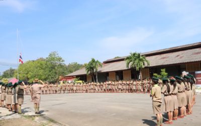 วิทยาลัยเทคนิคกาญจนดิษฐ์ ดำเนินการจัดโครงการเข้าค่ายพักแรม เตรียมลูกเสือวิสามัญ ระดับชั้น ปวช.1 ประจำปี 2568 ร่วมกับวิทยาลัยสารพัดช่างสุราษฏร์ธานี