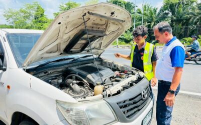 1 วันก่อนจะสิ้นสุดภารกิจของการจัดกิจกรรม “อาชีวะ- ขนส่งอาสาช่วยประชาชนเทศกาลสงกรานต์ 2569”