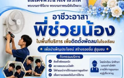อาชีวะอาสา “พี่ช่วยน้อง” สร้างสรรค์ความรู้ สร้างโอกาส สู่ชุมชน